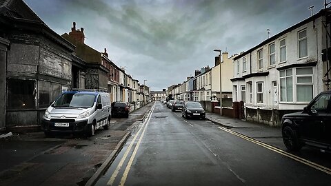 Blackpool Side Streets in the Rain 🚗🌧️☔️