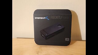 sabrent Rocket NanoV2 external SSD unboxing video