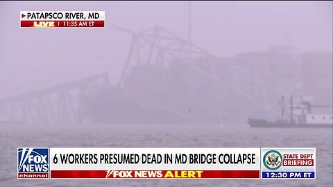 Divers Search For Six People In River After Baltimore Bridge Collapse