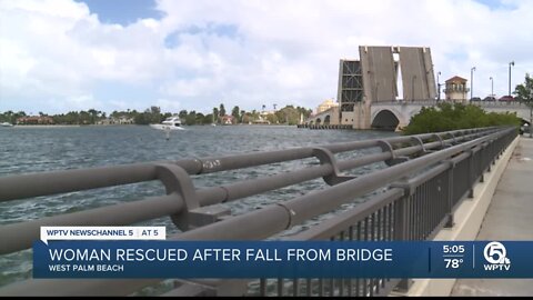 How did woman fall from Royal Park Bridge?