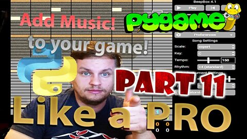 Pygame RPG Tutorial part 11 | Python 2022 | Create music and add it to game