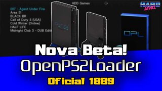 Open PS2 Loader 1.2.0 Nova Beta 1889 e OPL Manager nova versão V22!