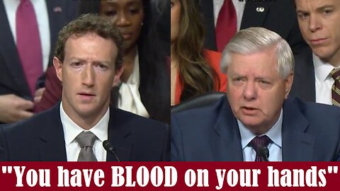 "You have BLOOD on your hands" Senator Graham to Mark Zuckerberg