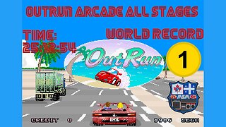 OutRun [Arcade] All Stages [25'12"54] WR🥇 | アウトラン