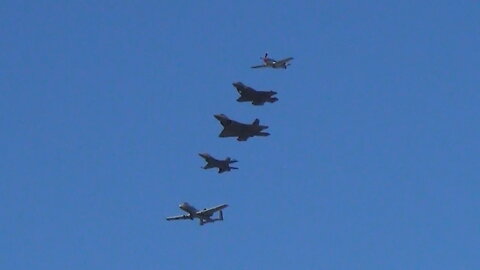 Super Bowl Flyby Flight Returns after Practice, Feb 9, 2022