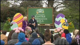 Jill Biden Gives Joe Instructions On What To Do At Easter Egg Hunt