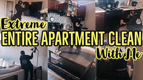 *EXTREME*CLEANING MY WHOLE APARTMENT 2021|EXTREME SPEED CLEANING MOTIVATION |CLEAN WITH ME|ez tingz