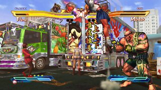 Street Fighter X Tekken: King (Alternate Costume) & Elena vs Elena & Marduk - 1440p No Commentary
