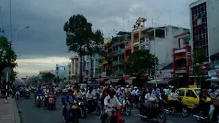 A boatload of motorcycles in Ho Chi Minh City (Saigon)!