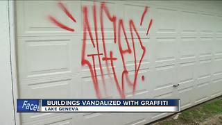 Lake Geneva police investigating graffiti found on several buildings
