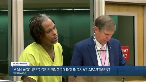 Man accused of firing 20 rounds at Cincinnati apartment