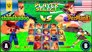 Street Fighter Alpha 2 (shanebadoo Vs. PezMan81) [Barbados Vs. U.S.A]