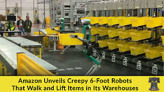 Amazon Unveils Creepy 6-Foot Robots That Walk and Lift Items in Its Warehouses