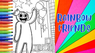 Let's Color | Blue From Rainbow Friends
