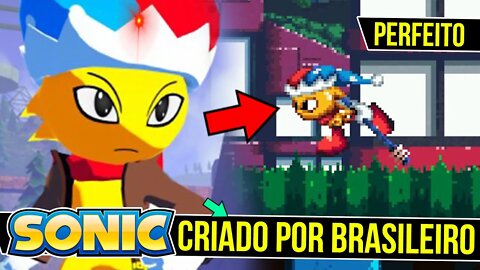 Jogo do Sonic Criado por um Brasileiro - Spark the Jester