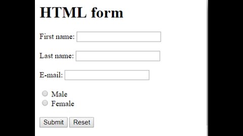 Building Html form.For beginners.Simple and easy