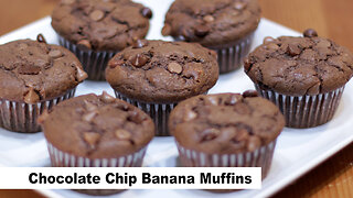 Chocolate Banana Muffins