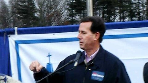 Santorum on college and the economy. Rivier college 1-9-12