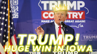 Trump Wins in Iowa - Trump celebrates commanding win in the Iowa caucuses