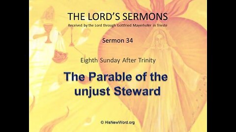 Jesus preaching (34) The Unjust Steward