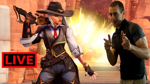 🔴 LIVE - Overwatch 2 Road to Diamond Rank? - Ashe + Cassidy McCree Hitscan Main - OW2 Gameplay