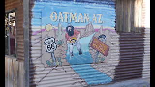 Riding old RT 66 North of Oatman AZ