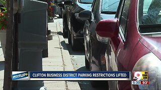 24-hour street parking starts in Clifton Business District