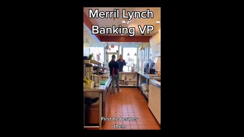 Merrill Lynch executive arrested after racist attack on store workers over smoothie order is caught