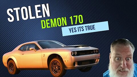 Yes It's True! Dodge Demon 170 Is Missing? Or is it Stolen?