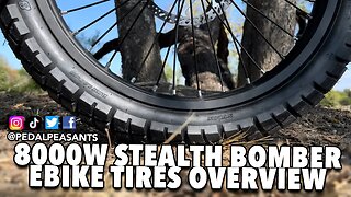 8000W Stealth Bomber Ebike 19 Inch Tires Overview