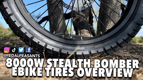 8000W Stealth Bomber Ebike 19 Inch Tires Overview