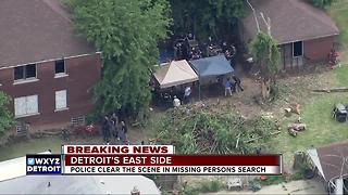 Police clear scene in missing persons search