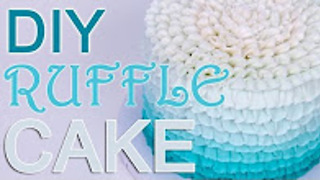 How-To Buttercream Ombre Ruffle CAKE