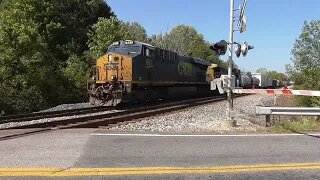 CSX M370 Manifest Mixed Freight Train from Creston, Ohio September 23, 2023