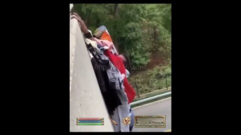 Redguard Rogue Gets Caught Holds on for DEAR LIFE - Oblivion NPC