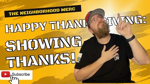 Happy Thanksgiving: Showing Thanks