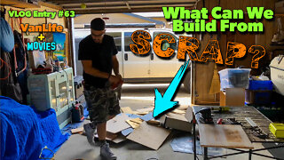 Custom Van Build Secret Cupboards from Scrap!