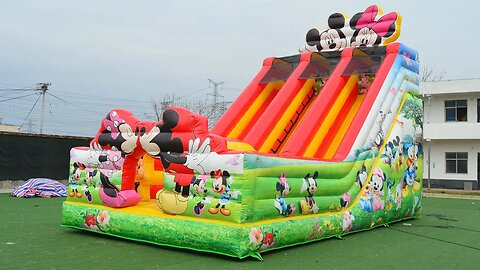 #factory bounce house#factory slide#bounce #bouncy #castle #factory Mickey Mouse Dry slide