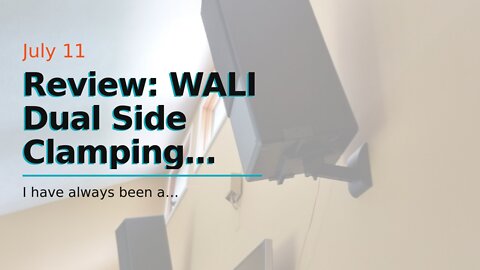 Review: WALI Dual Side Clamping Bookshelf Speaker Wall Mounting Bracket for Large Surrounding S...