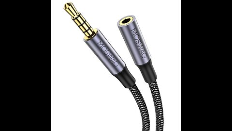 MOSWAG 26.24FT/8M 3.5mm Male to Female Extension Cable #review #headphones