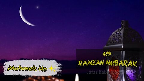 Ramzan mubarak status🌷| Ramzan Ki Chauthi Sehri mubarak status | Ramzan Ki 4th Sehri Mubarak Status