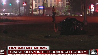 Crash kills 1 in Hillsborough County