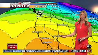 Warming trend this week brings sunshine and temperatures in the 80's on Thursday