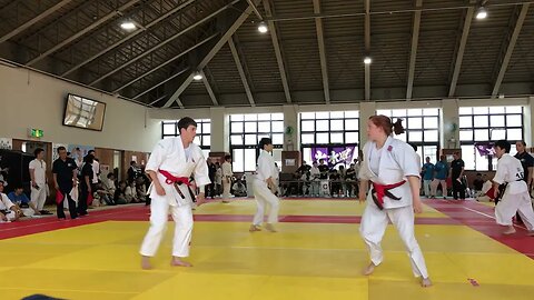 '23第3回WSAF合気道競技世界選手権大会 演武競技 護身の形/座技〜徒手立技１６本 予選 Dコート ２回戦 第３試合