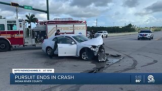 Indian River County crash follows police pursuit in Sebastian