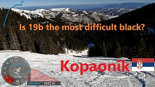 [4K] Skiing Kopaonik, Ungroomed 19b - Is This The Most Difficult Black? Serbia, GoPro HERO10