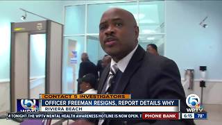 Riviera Beach police officer resigns under pressure after helping mayoral candidate