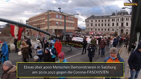 Live-Mitschnitt vom Ersten bis letzten Demonstranten in Salzburg am 30.01.2022