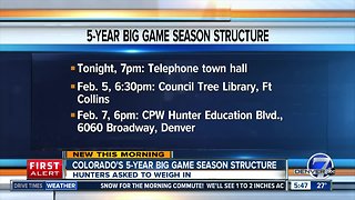 Colorado reviewing 5-year big game season structure