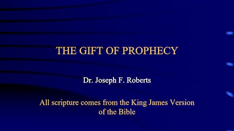 Spiritual Gifts 4 - Prophecy